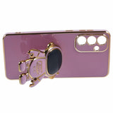 Husa Telefon 2in1, Vivimall, Compatibila Samsung Galaxy S23 Plus, Carcasa TPU cu Suport Inclus Tip Astronaut, Protectie Camere, Mov - vivimall.ro