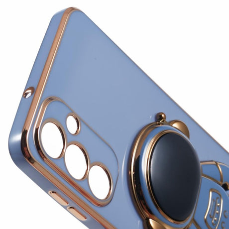 Husa Telefon 2in1, Vivimall, Compatibila Samsung Galaxy S24 Ultra, Carcasa TPU cu Suport Inclus Tip Astronaut, Protectie Camere, Albastru - vivimall.ro