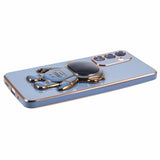 Husa Telefon 2in1, Vivimall, Compatibila Samsung Galaxy S24 Ultra, Carcasa TPU cu Suport Inclus Tip Astronaut, Protectie Camere, Albastru - vivimall.ro