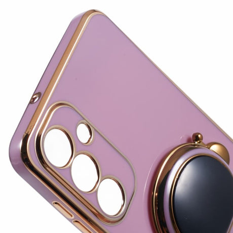 Husa Telefon 2in1, Vivimall, Compatibila Samsung Galaxy S24 Ultra, Carcasa TPU cu Suport Inclus Tip Astronaut, Protectie Camere, Mov - vivimall.ro