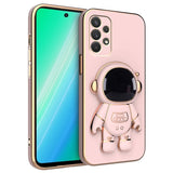 Husa Telefon 2in1, Vivimall, Compatibila Samsung Galaxy S24 Ultra, Carcasa TPU cu Suport Inclus Tip Astronaut, Protectie Camere, Roz - vivimall.ro
