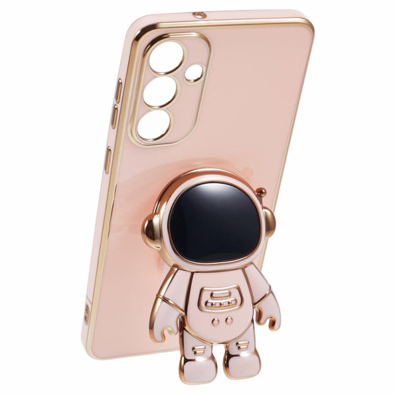 Husa Telefon 2in1, Vivimall, Compatibila Samsung Galaxy S24 Ultra, Carcasa TPU cu Suport Inclus Tip Astronaut, Protectie Camere, Roz - vivimall.ro