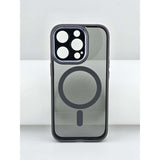 Husa de Protectie Compatibil cu iPhone 16, Vivimall, Incarcare Wireless, Tehnologie Magsafe, Carcasa din TPU/ PC, Protectie Camera, Antisoc, Antizgariere, Gri - Transparent - vivimall.ro