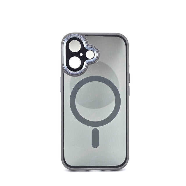 Husa de Protectie Compatibil cu iPhone 16 Plus, Vivimall, Incarcare Wireless, Tehnologie Magsafe, Carcasa din TPU/ PC, Protectie Camera, Antisoc, Antizgariere, Gri - Transparent - vivimall.ro