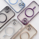 Husa de Protectie Compatibil cu iPhone 16 Pro Max, Vivimall, Incarcare Wireless, Tehnologie Magsafe, Carcasa din TPU/ PC, Protectie Camera, Antisoc, Antizgariere, Negru - Transparent - vivimall.ro