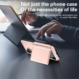 Husa de Protectie compatibila Apple iPhone 17, Vivimall, Compartiment pentru Carduri, Anti-alunecare, Protectie PC, Rezistenta la Zgirieturi, Rose Gold - vivimall.ro