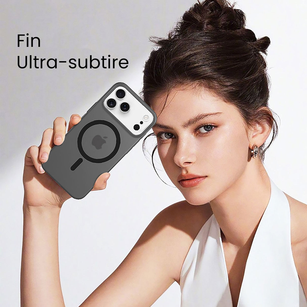 Husa de Protectie compatibila Apple iPhone 17 Pro, Vivimall, Magnetica Ultra-subtire, Anti-alunecare, Protectie PC, Rezistenta la Zgirieturi, Negru - vivimall.ro