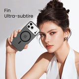 Husa de Protectie compatibila Apple iPhone 17 Pro Max, Vivimall, Magnetica Ultra-subtire, Anti-alunecare, Protectie PC, Rezistenta la Zgirieturi, Negru - vivimall.ro