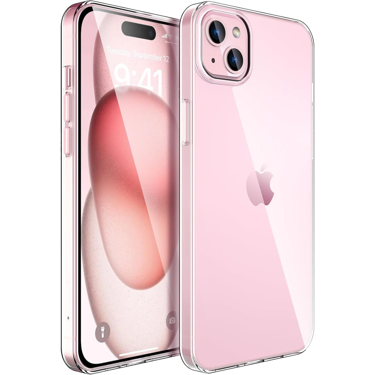 Husa de Protectie din Silicon, pentru Apple iPhone 15, PC, Antisoc, Rezistenta la Impact, Transparenta - vivimall.ro