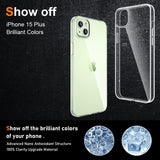 Husa de Protectie din Silicon, pentru Apple iPhone 15 Plus, PC, Antisoc, Rezistenta la Impact, Transparenta - vivimall.ro