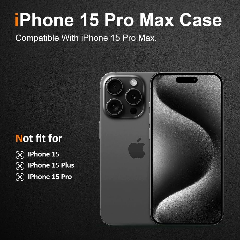 Husa de Protectie din Silicon, pentru Apple iPhone 15 Pro Max, PC, Antisoc, Rezistenta la Impact, Transparenta - vivimall.ro