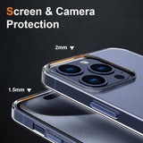 Husa de Protectie din Silicon, pentru Apple iPhone 15 Pro, PC, Antisoc, Rezistenta la Impact, Transparenta - vivimall.ro