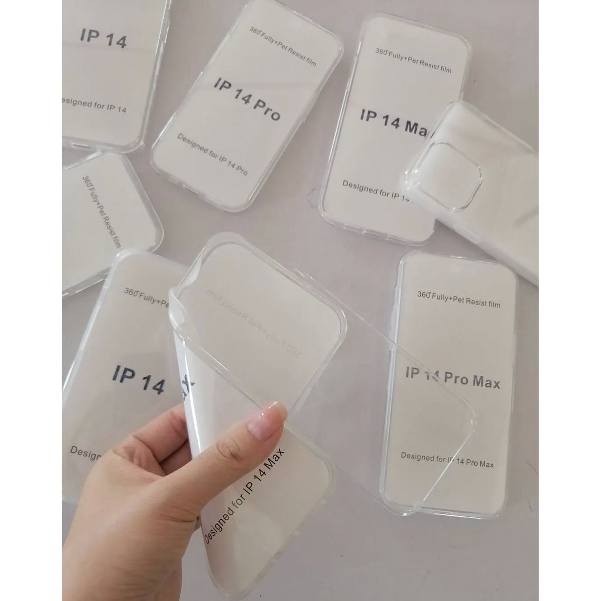 Husa de protectie Flippy 360 grade, PC+TPU+Folie policarbonat, pentru Apple iPhone 12 , Transparent - vivimall.ro