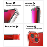 Husa de protectie Vivimall, TPU, pentru Apple iPhone 13 Mini 5.4 inch, Antisoc, Protectie colturi, Rezistenta la impact, Transparenta - vivimall.ro