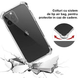 Husa de protectie Vivimall, TPU, pentru Apple iPhone 13 Pro Max 6.7 inch, Antisoc, Protectie colturi, Rezistenta la impact, Transparenta - vivimall.ro