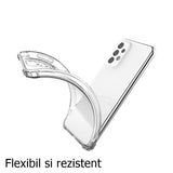 Husa de protectie Vivimall, TPU, pentru Samsung A53 5G, Antisoc, Protectie colturi, Rezistenta la impact, Transparenta - vivimall.ro