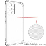 Husa de protectie Vivimall, TPU, pentru Samsung A53 5G, Antisoc, Protectie colturi, Rezistenta la impact, Transparenta - vivimall.ro