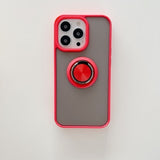 Husa de protectie Flippy compatibila cu Apple iPhone 13,Defender cu prindere inel,Rosu - vivimall.ro