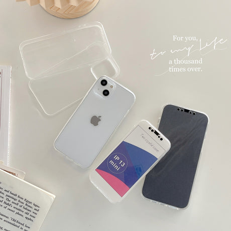 Husa de protectie Flippy compatibila cu Apple iPhone 13 Full Tpu 360 Transparent - vivimall.ro