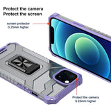 Husa de protectie Flippy compatibila cu Apple iPhone 13 Mini Acrylic Armor cu suport Mov - vivimall.ro