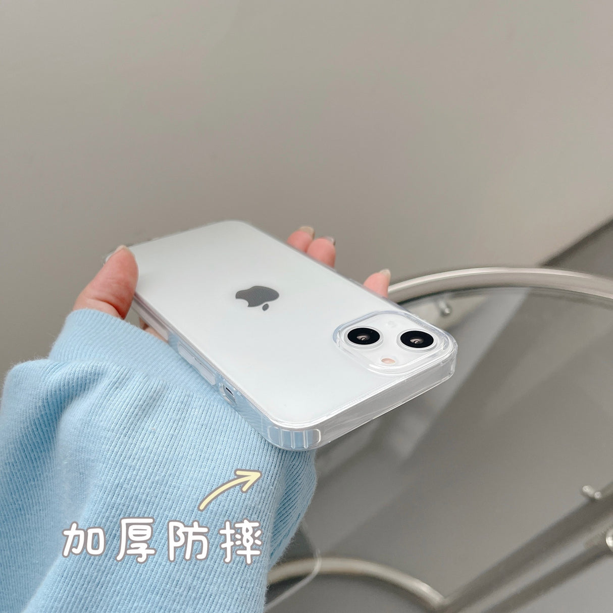 Husa de protectie Flippy compatibila cu Apple iPhone 13 Mini Protect Plus Transparent - vivimall.ro