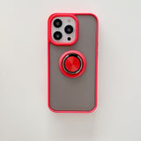 Husa de protectie Flippy compatibila cu Apple iPhone 13 Pro,Defender cu prindere inel,Rosu - vivimall.ro