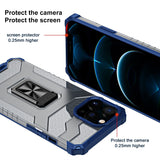 Husa de protectie Flippy compatibila cu Apple iPhone 13 Pro Max Acrylic Armor cu suport Albastru - vivimall.ro