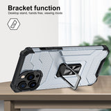 Husa de protectie Flippy compatibila cu Apple iPhone 13 Pro Max Acrylic Armor cu suport Negru - vivimall.ro