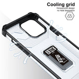 Husa de protectie Flippy compatibila cu Apple iPhone 13 Pro Max Acrylic Armor cu suport Negru - vivimall.ro