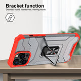 Husa de protectie Flippy compatibila cu Apple iPhone 13 Pro Max Acrylic Armor cu suport Rosu - vivimall.ro