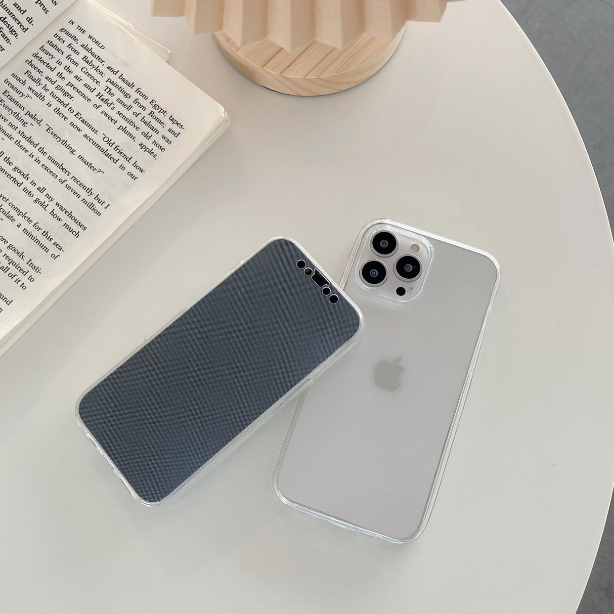 Husa de protectie Flippy compatibila cu Apple iPhone 13 Pro Max Full Tpu 360 Transparent - vivimall.ro