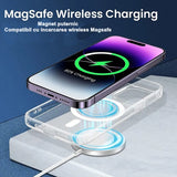 Husa de protectie Vivimall compatibila cu Apple iPhone 15 Pro, MagSafe Blister, gaura mare camera, transparenta - vivimall.ro