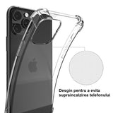 Husa de Protectie, Vivimall, Compatibila cu Apple iPhone 16, TPU Antisoc, Protectie Colturi, 1.5 mm Transparent - vivimall.ro