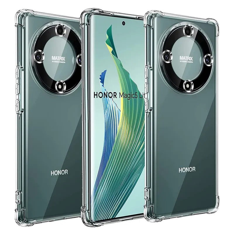 Husa de Protectie, Vivimall, Compatibila cu Honor Magic 5 Pro, TPU Antisoc, Protectie Colturi, 1.5 mm Transparent - vivimall.ro