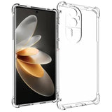 Husă transparentă Oppo Reno 10 Pro din TPU ecologic, vedere frontală, colțuri Air Bag