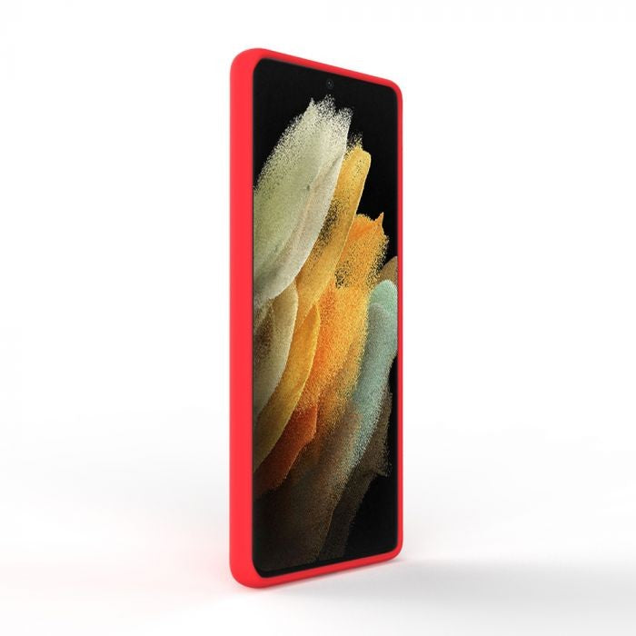 Husa de protectie Flippy compatibila cu Samsung Galaxy S21 Ultra Matte Tpu Rosu - vivimall.ro