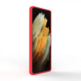 Husa de protectie Flippy compatibila cu Samsung Galaxy S21 Ultra Matte Tpu Rosu - vivimall.ro