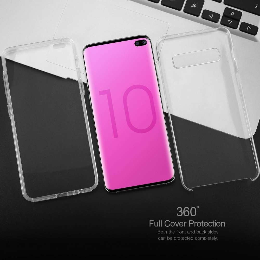 Husa de protectie Flippy® compatibila cu Samsung S10 Plus Full Tpu 360 Transparent - vivimall.ro
