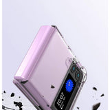 Husa de protectie Vivimall compatibila cu Samsung Z Flip 5, MagSafe Blister, gaura mare camera, transparenta - vivimall.ro