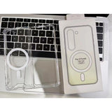 Husa de protectie Vivimall compatibila cu Samsung Z Fold 5, MagSafe Blister, gaura mare camera, transparenta - vivimall.ro