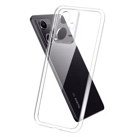 Husă TPU transparentă pentru Xiaomi Redmi Note 12 Pro 5G, vedere frontală, colțuri ranforsate