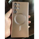 Husa de protectie Flippy, cu incarcare Wireless, Tehnologie Magsafe, pentru  Samsung Galaxy S23 Plus , Rose Gold - vivimall.ro