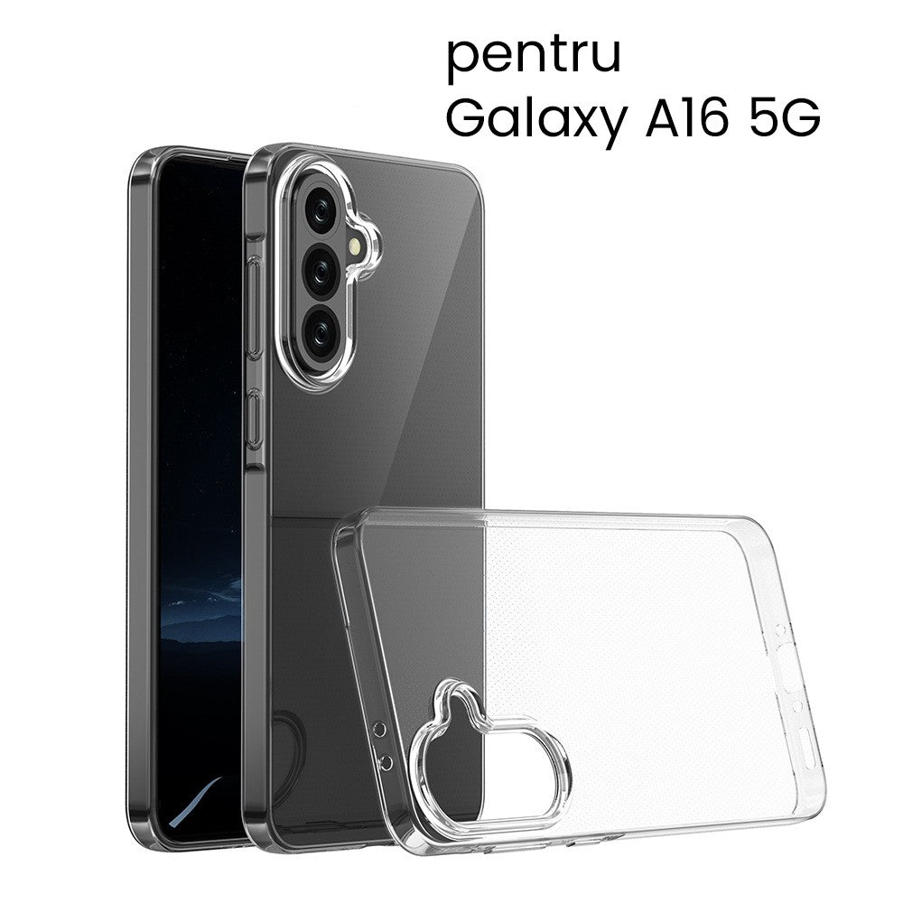 Husa de Protectie, Flippy, Husa de Protectie pentru Samsung Galaxy A16 5G, tip Carcasa, subtire din Silicon TPU Protect Plus, Transparenta - vivimall.ro