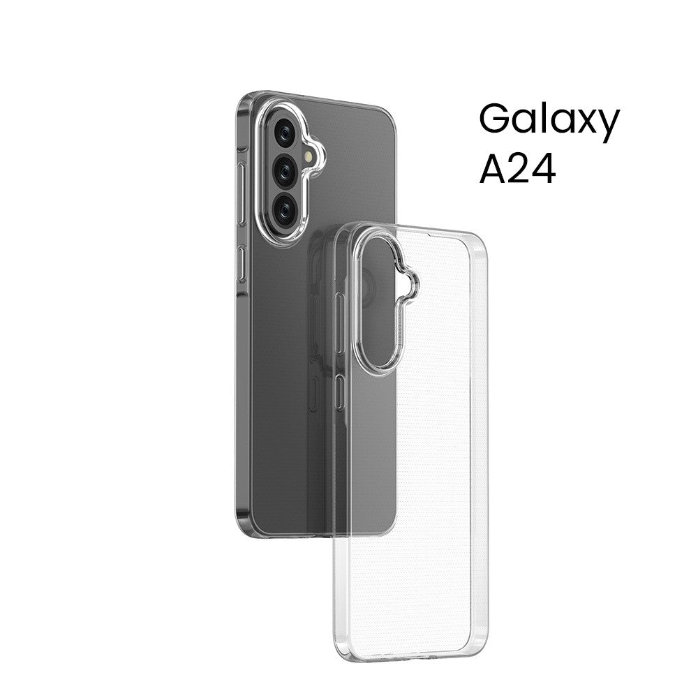 Husa de Protectie, Vivimall, Husa de Protectie pentru Samsung Galaxy A24 4G, tip Carcasa, subtire din Silicon TPU, 1mm, Protect Plus, Transparenta - vivimall.ro