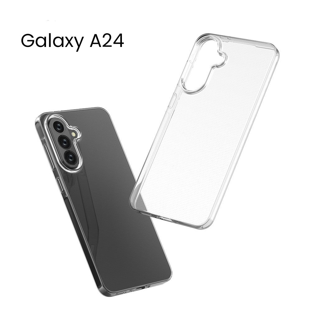 Husa de Protectie, Vivimall, Husa de Protectie pentru Samsung Galaxy A24 4G, tip Carcasa, subtire din Silicon TPU, 1mm, Protect Plus, Transparenta - vivimall.ro