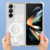Husă Samsung Galaxy Z Fold6 anti-shock transparentă, detaliu colț protecție impact
