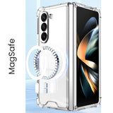 Husă Samsung Galaxy Z Fold6 MagSafe magnetic, vedere spate cu inel magnetic integrat