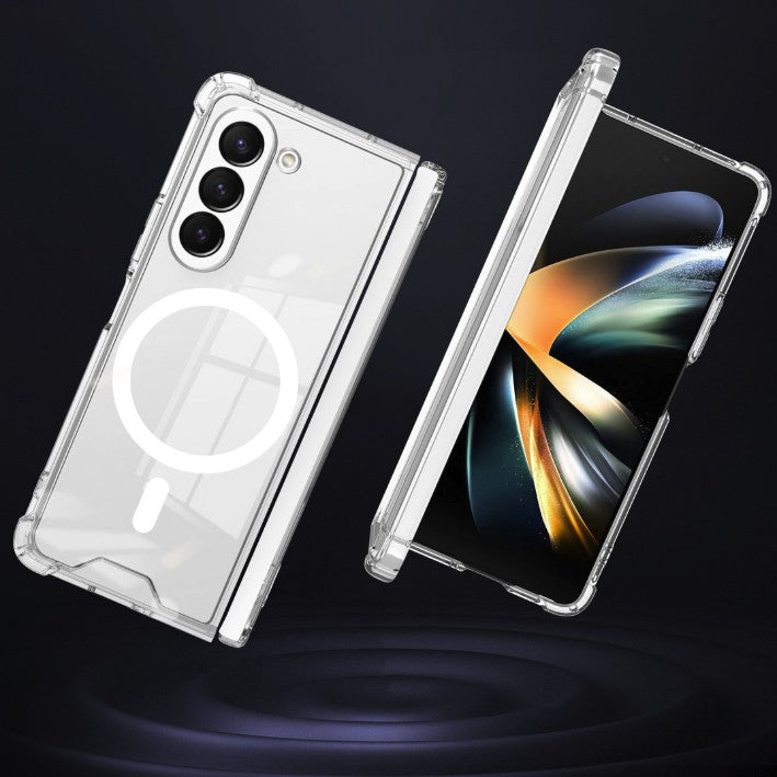 Husă Samsung Galaxy Z Fold6 MagSafe compatibila, vedere ansamblu cu accesoriu magnetic