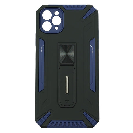 Husa de protectie Flippy pentru Apple iPhone 12 Defender Sergeant Brave cu suport, Albastru inchis - vivimall.ro