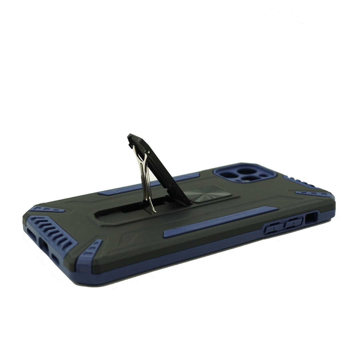 Husa de protectie Flippy pentru Apple iPhone 12 Pro Defender Sergeant Brave cu suport, Albastru inchis - vivimall.ro